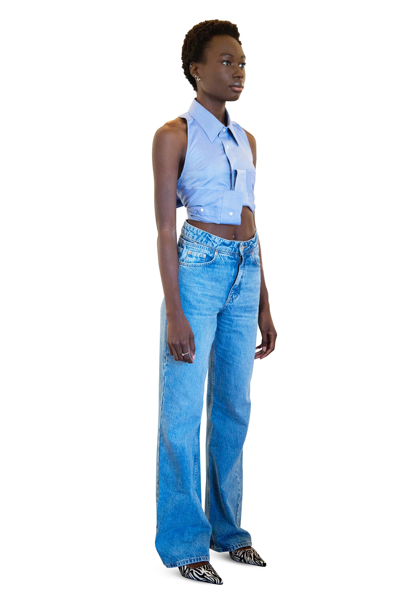 HUG TOP PALE BLUE
