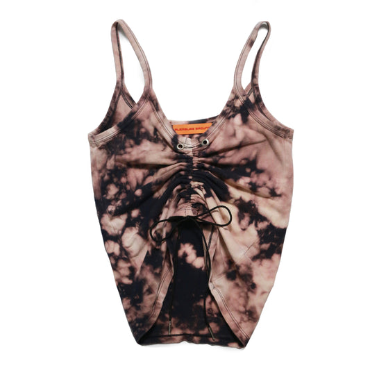 CLOUDS RUCHED TANK - COOL